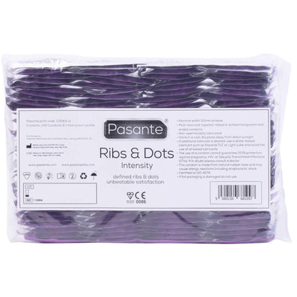 1-Prezerwatywy Pasante Ribs Dots Intensity prążkowane kropkowane 144 szt-1