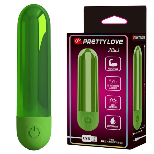 1-Mini wibrator bullet Pretty Love Kiwi zielony ładowany-1