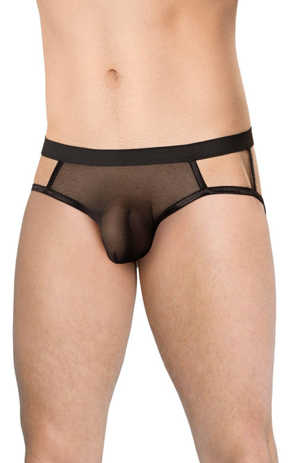 1-Super wycięte stringi męskie SoftLine 4521 czarne OneSize-1