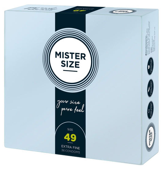 2-Prezerwatywy wegańskie Mister Size 49mm lateks 36 sztuk-2