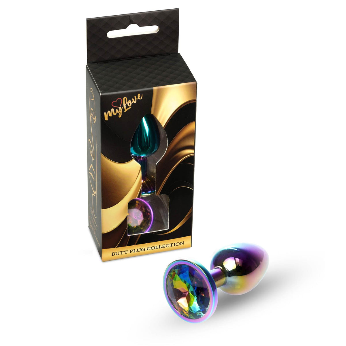 3-Korek analny ze stali nierdzewnej z diamencikiem MyLove Toys 7 cm-3