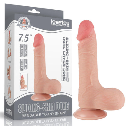 1-7.5'' Sliding Skin Dual Layer Dong Flesh-1