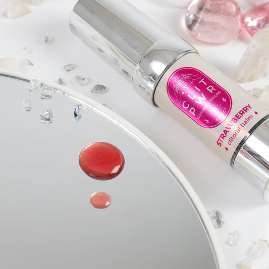 1-Balsam do łechtaczki stymulujący Secret Play Clit PWR truskawkowy 15 ml-1