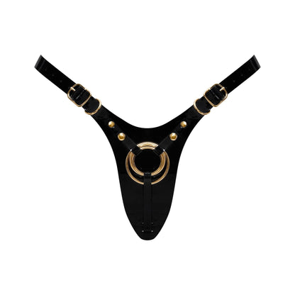2-Uprząż strap-on Fabulous Strap-on-me błyszcząca czarna uniwersalna-2