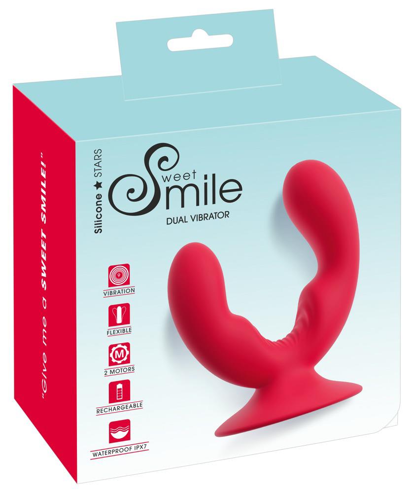 2-Wibrator podwójny Sweet Smile z przyssawką USB-2