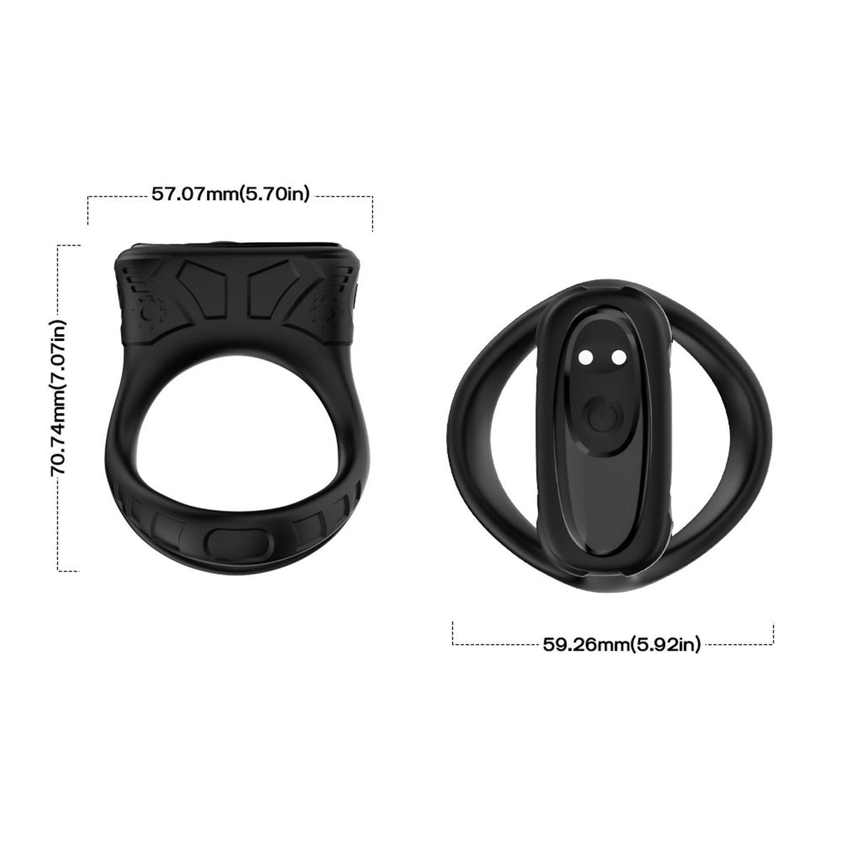 3-Pierścień wibrujący Mechay Black B Series Joy silikonowy USB 9 funkcji-3