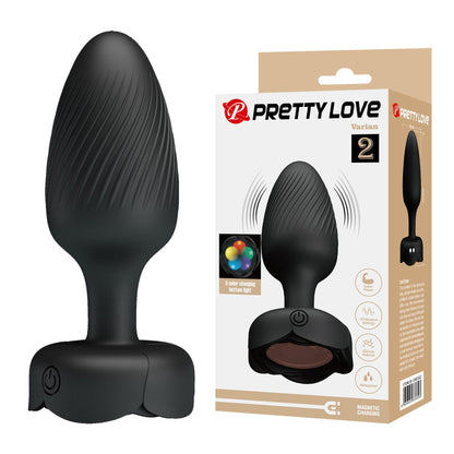 1-Korek analny wibrujący LED 10 trybów Pretty Love Varian silikonowy-1
