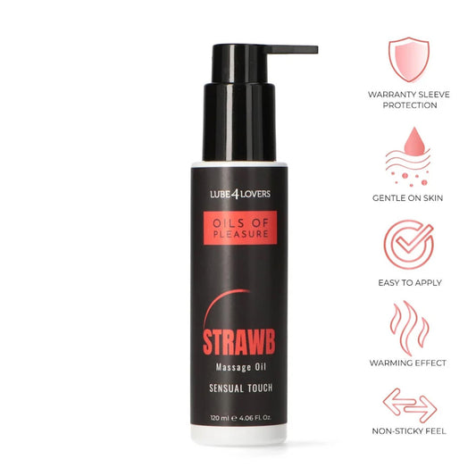 1-Oils of Pleasure – Strawberry Massage Oil 120 ml-1