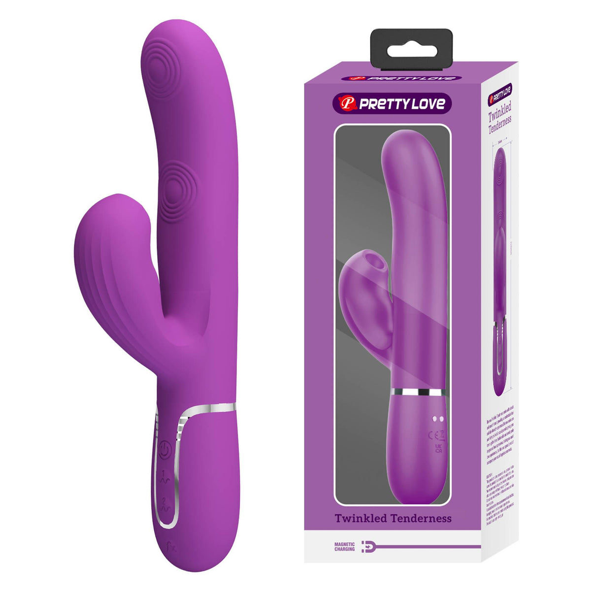1-Wibrator króliczek Pretty Love Twinkled Tenderness silikonowy USB-1