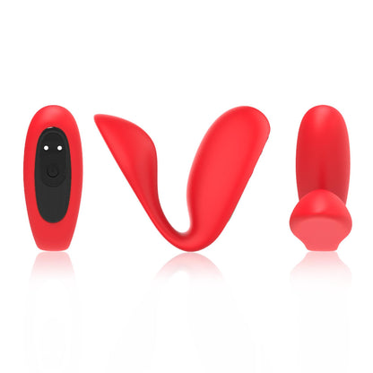 3-Wibrator Ultrasonic Wave silikonowy czerwony USB-3