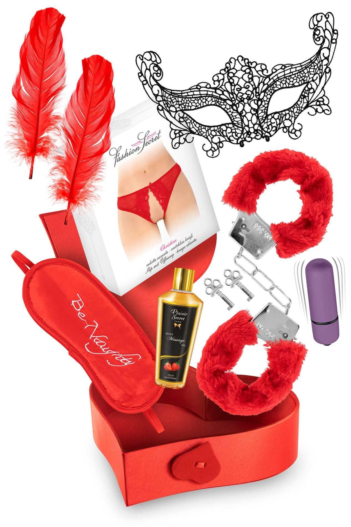 1-Zestaw Walentynkowy Pleasure Box Concorde z BDSM i wibratorem-1