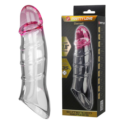 5-Przedłużka TPE Pretty Love Damell różowa 19,8 cm-5