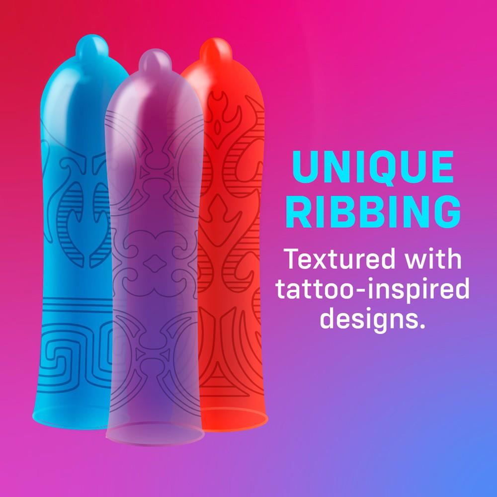 1-Prezerwatywy ONE Tattoo Touch teksturowane 12 sztuk-1