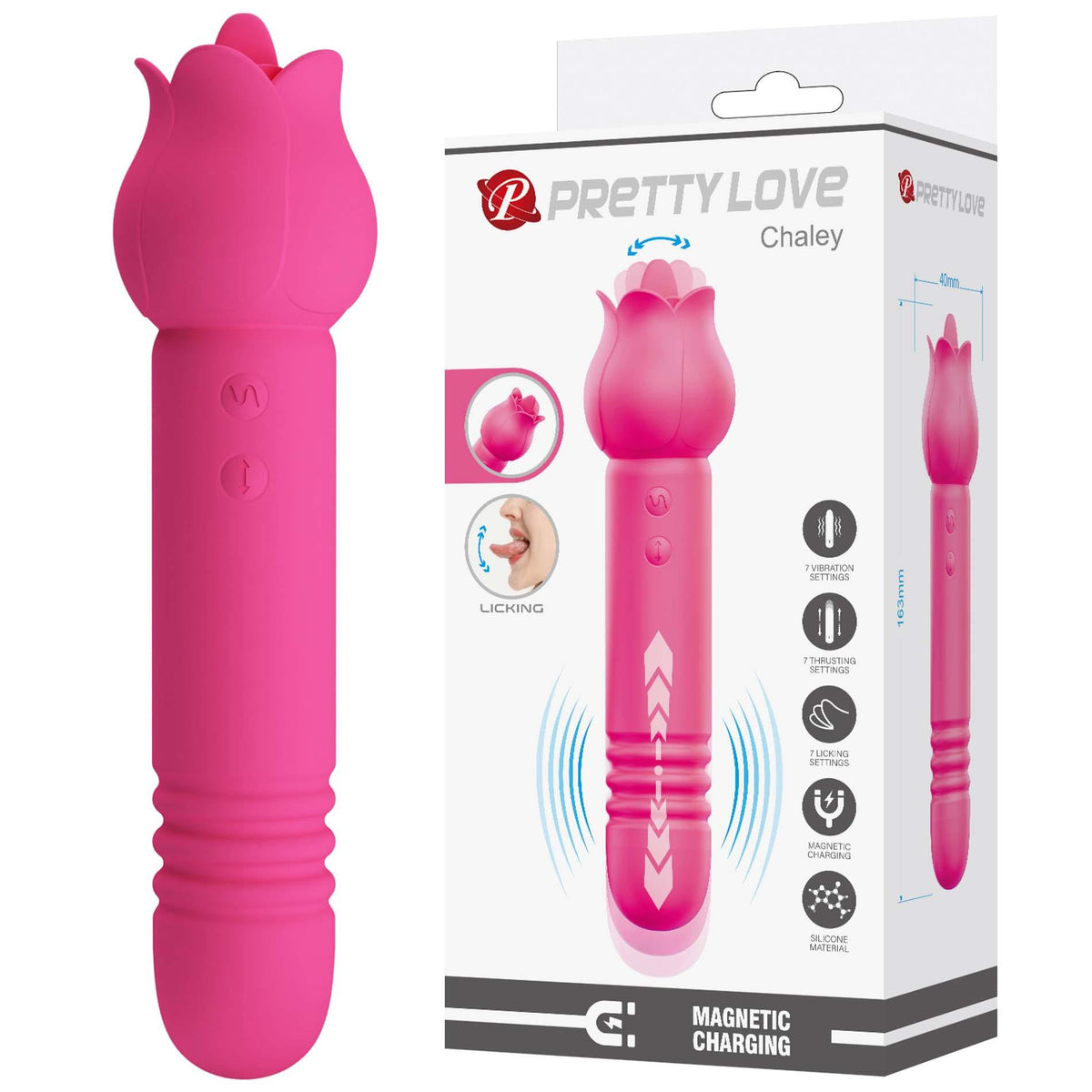 3-Wibrator dwustronny Pretty Love Chaley-3