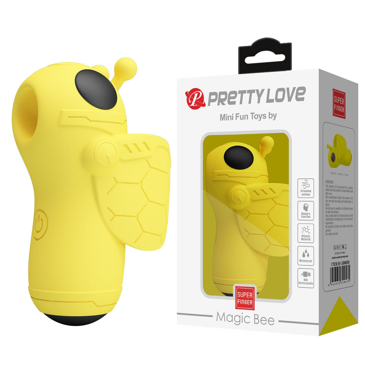 1-Wibrator na palec Pretty Love Super FingerMagic Bee silikonowy ładowalny-1