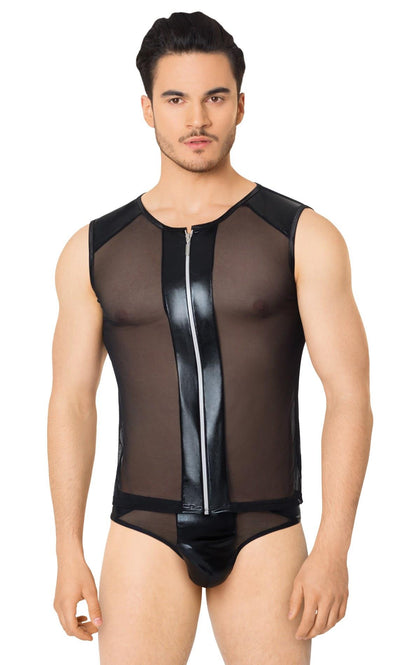 1-Siateczkowa koszulka i szorty SoftLine 4606 czarne M/L-1