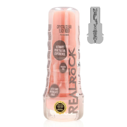 1-Masturbator waginalny RealRock Easy Rider cielisty TPE 21,5 cm-1