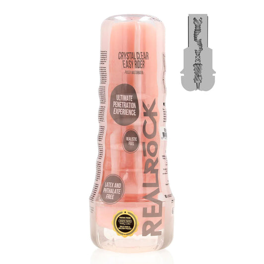 1-Masturbator waginalny RealRock Easy Rider cielisty TPE 21,5 cm-1