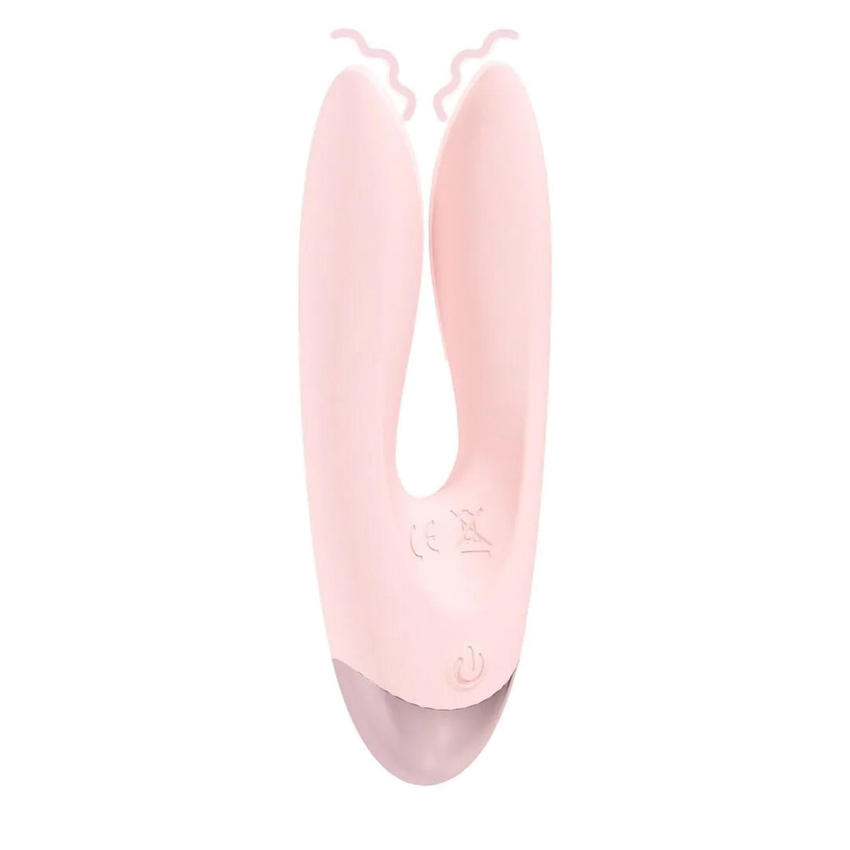 4-Wibrator podwójny Amour Loveline silikonowy różowy 11 cm-4
