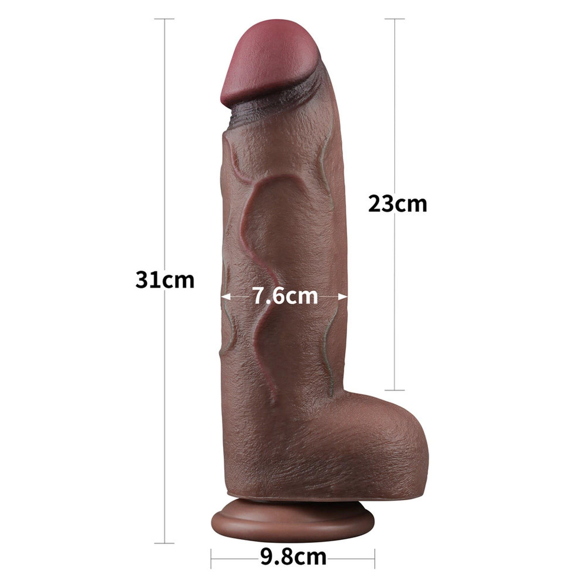 1-12"""" Dual Layered Silicone Cock XXL-1