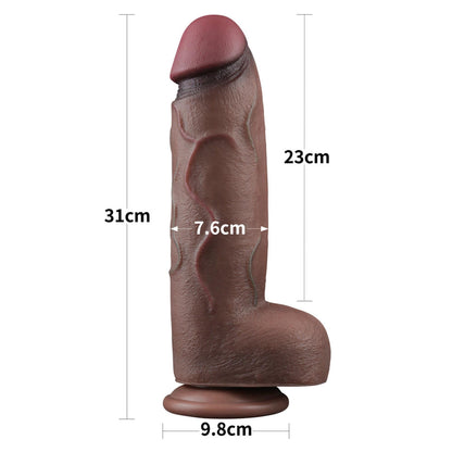 1-12"""" Dual Layered Silicone Cock XXL-1