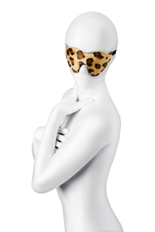 1-Maska Anonymo skóra PU z printem czarna 26 cm-1