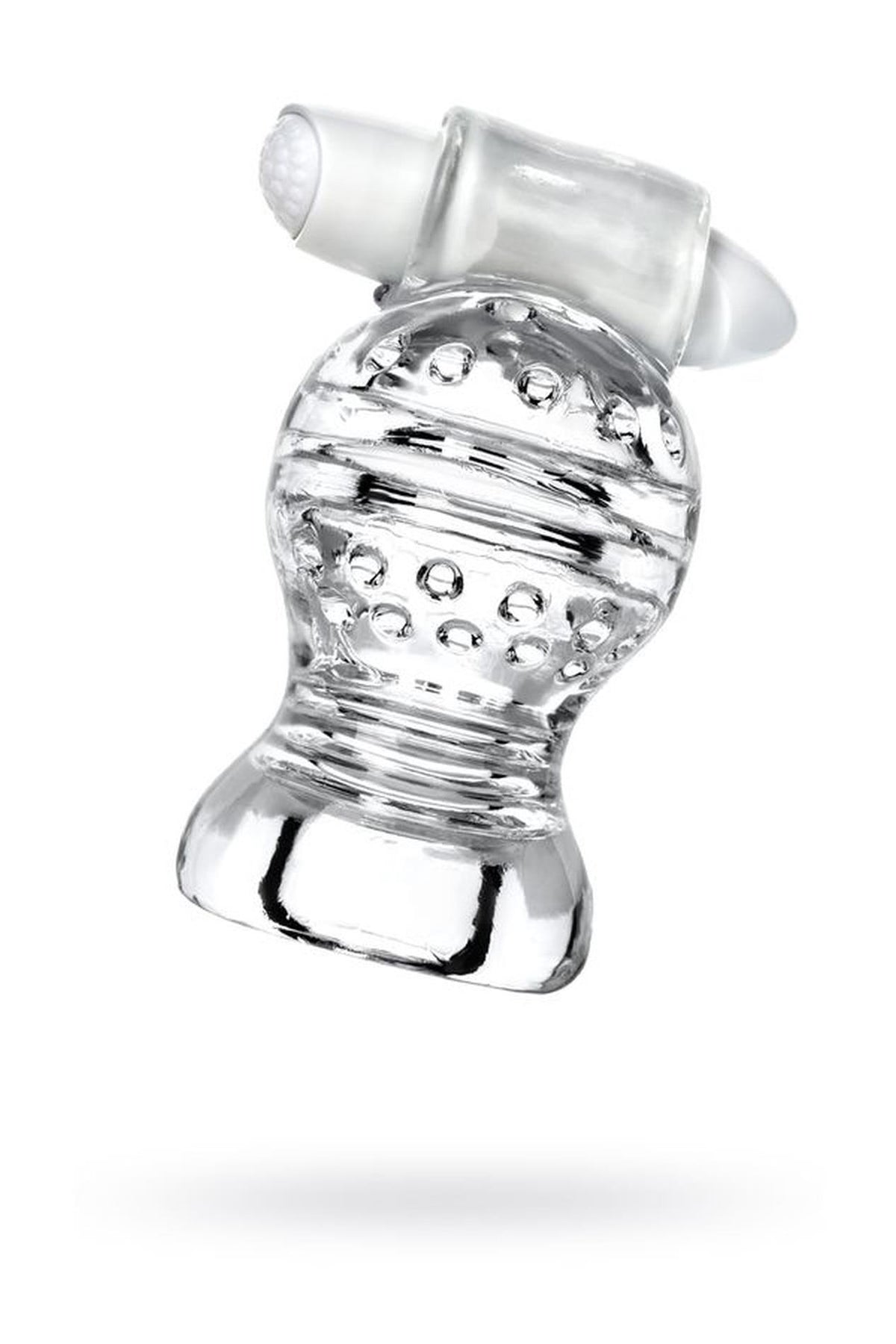2-Masturbator wibrujący Lingam Shakti transparentny 9 cm-2