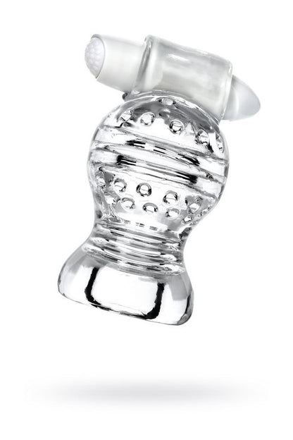 2-Masturbator wibrujący Lingam Shakti transparentny 9 cm-2