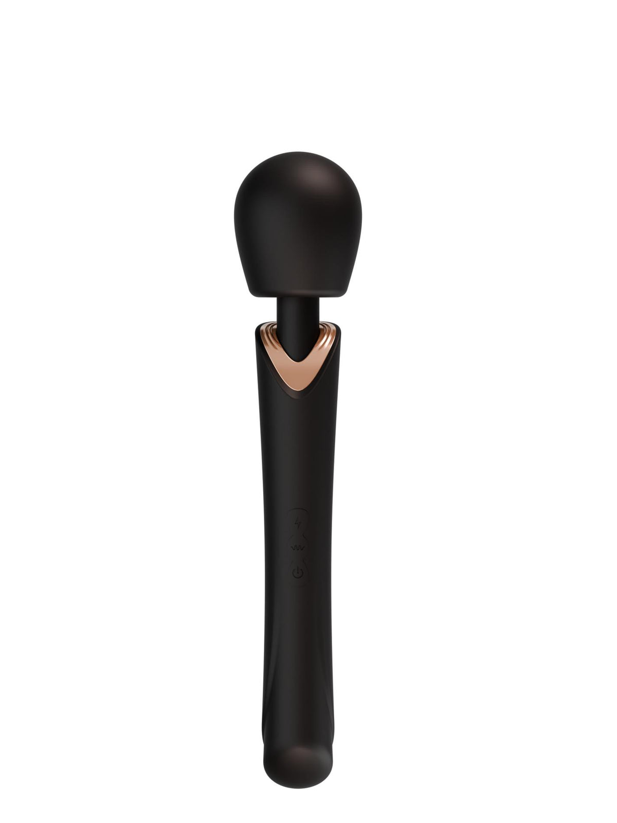 3-Masażer wibracyjny silikonowy Perfect Wand czarny USB-3