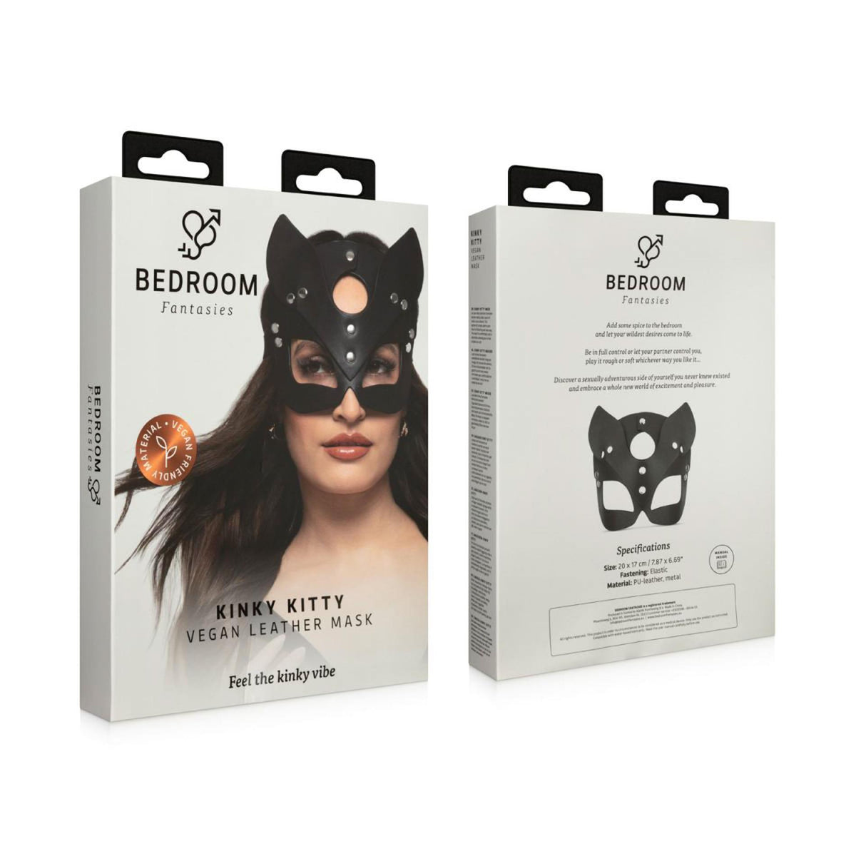 1-Maska skórzana kocicy Bedroom Fantasies czarna-1