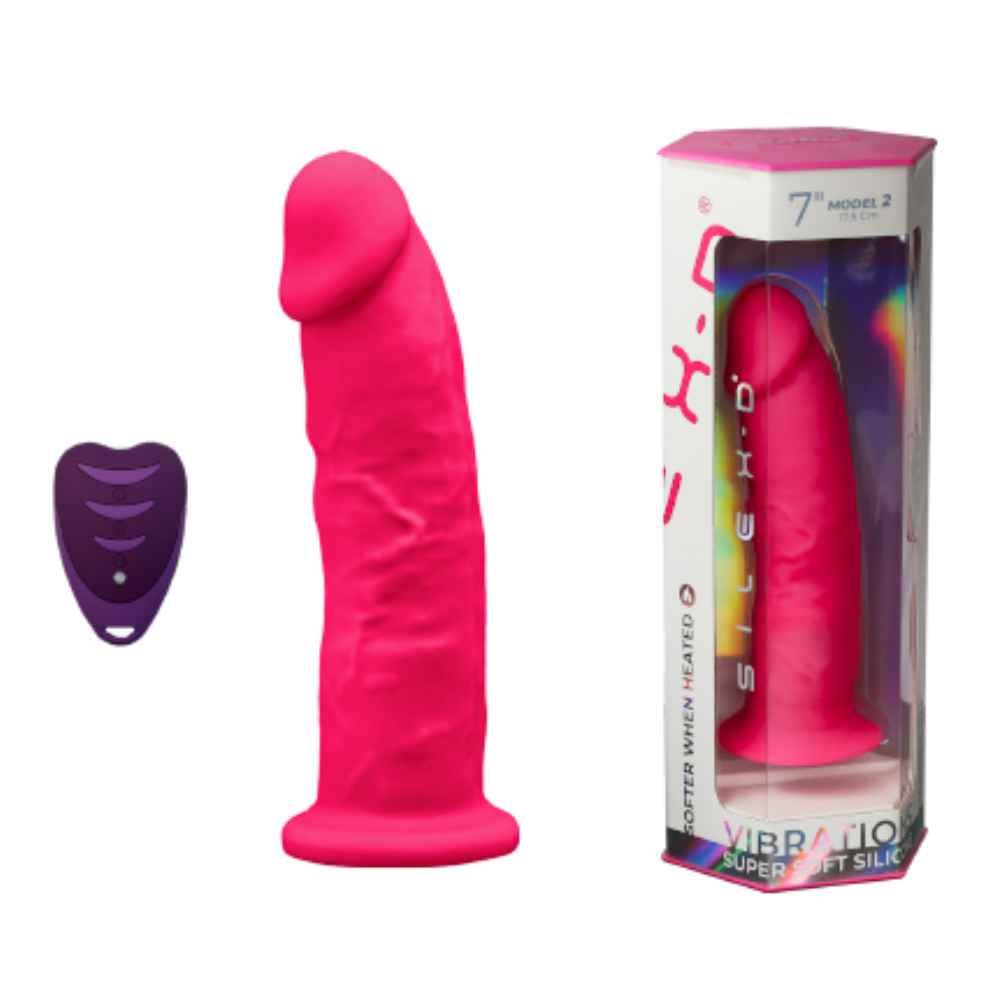 1-Wibrator realistyczny Silexd Model 2 różowy 17 cm-1