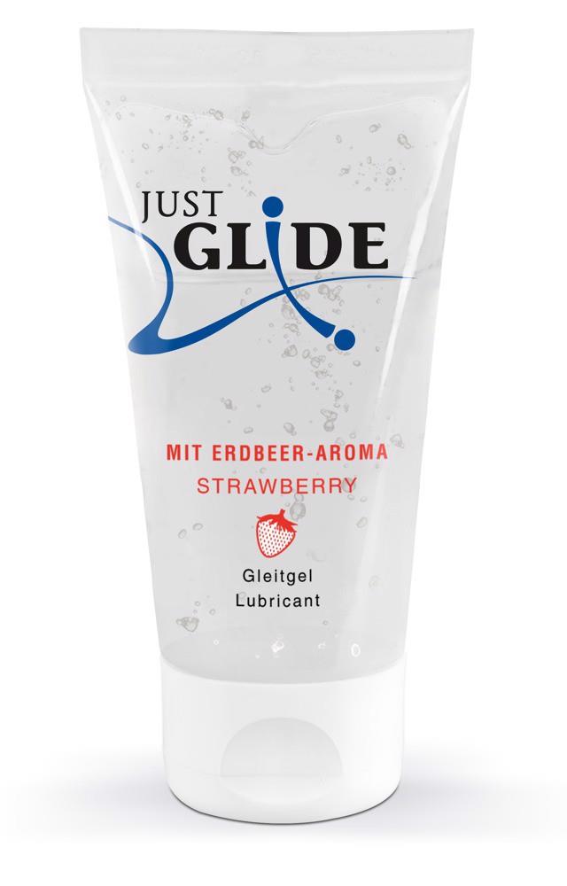 1-Lubrykant truskawkowy na bazie wody Just Glide 50 ml-1