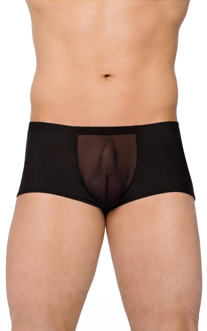 1-Seksowne szorty z siateczką SoftLine 4505 czarne M/L-1