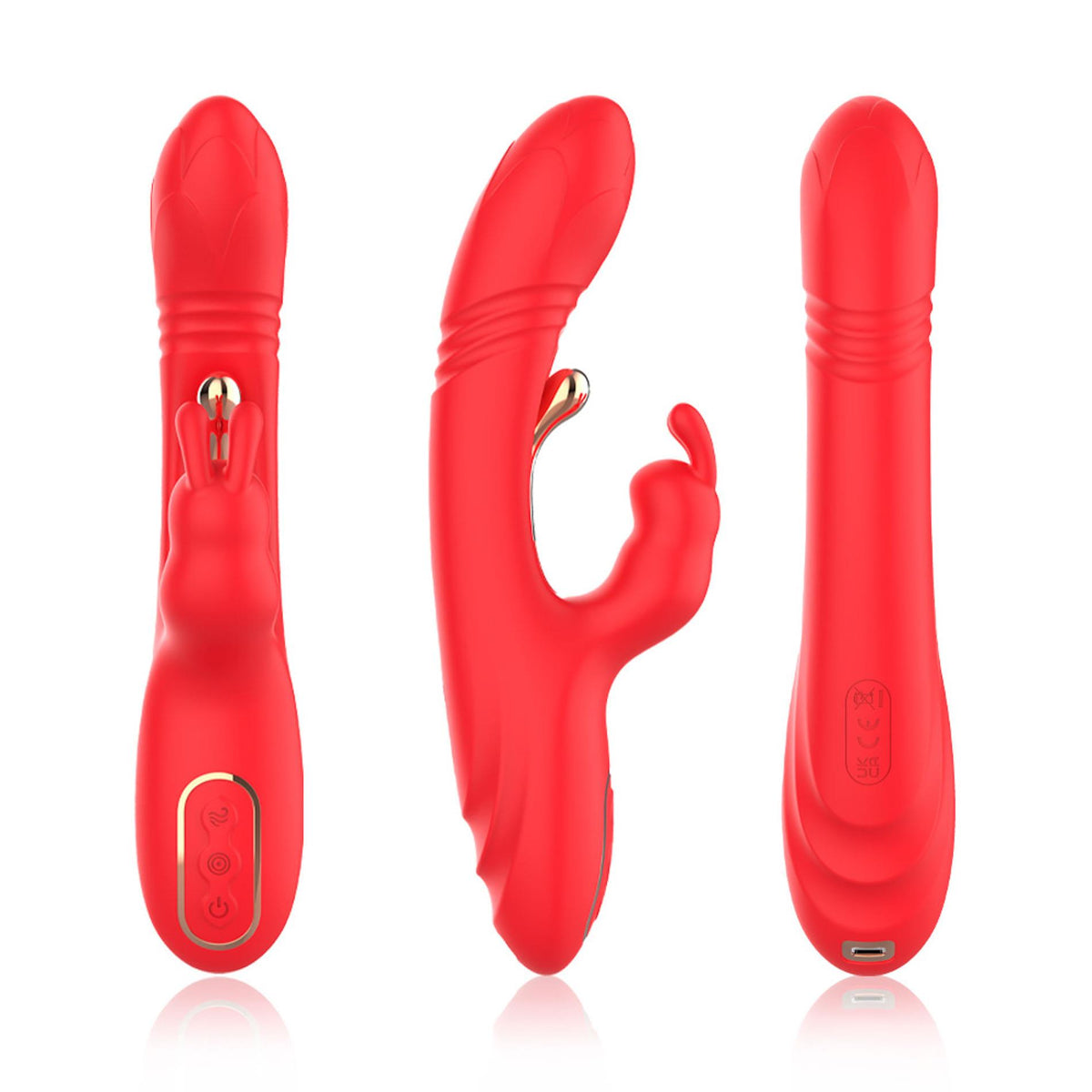 1-Wibrator króliczek B Series Joy silikonowy 23 cm USB-1