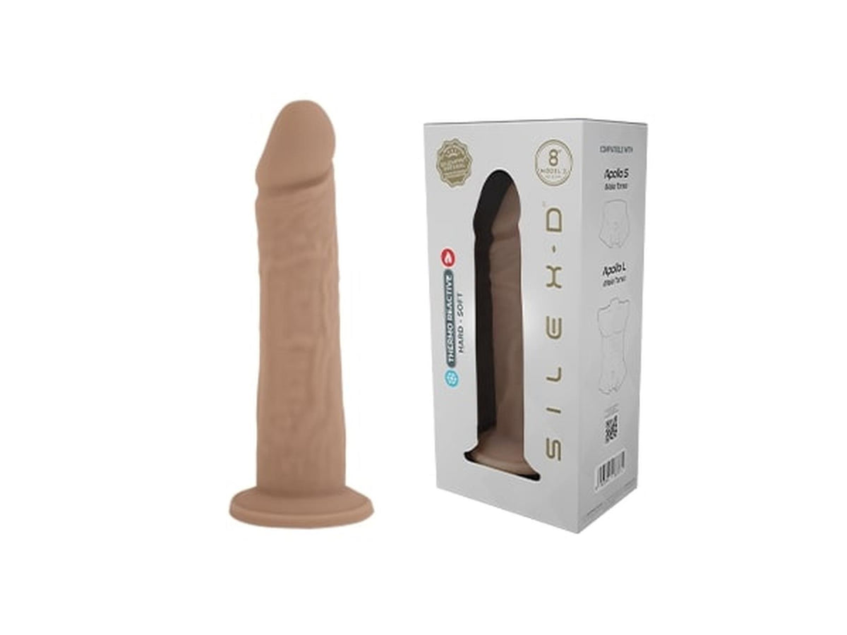 1-Realistyczne dildo z ciekłego silikonu z przyssawką Silexd 20 cm-1