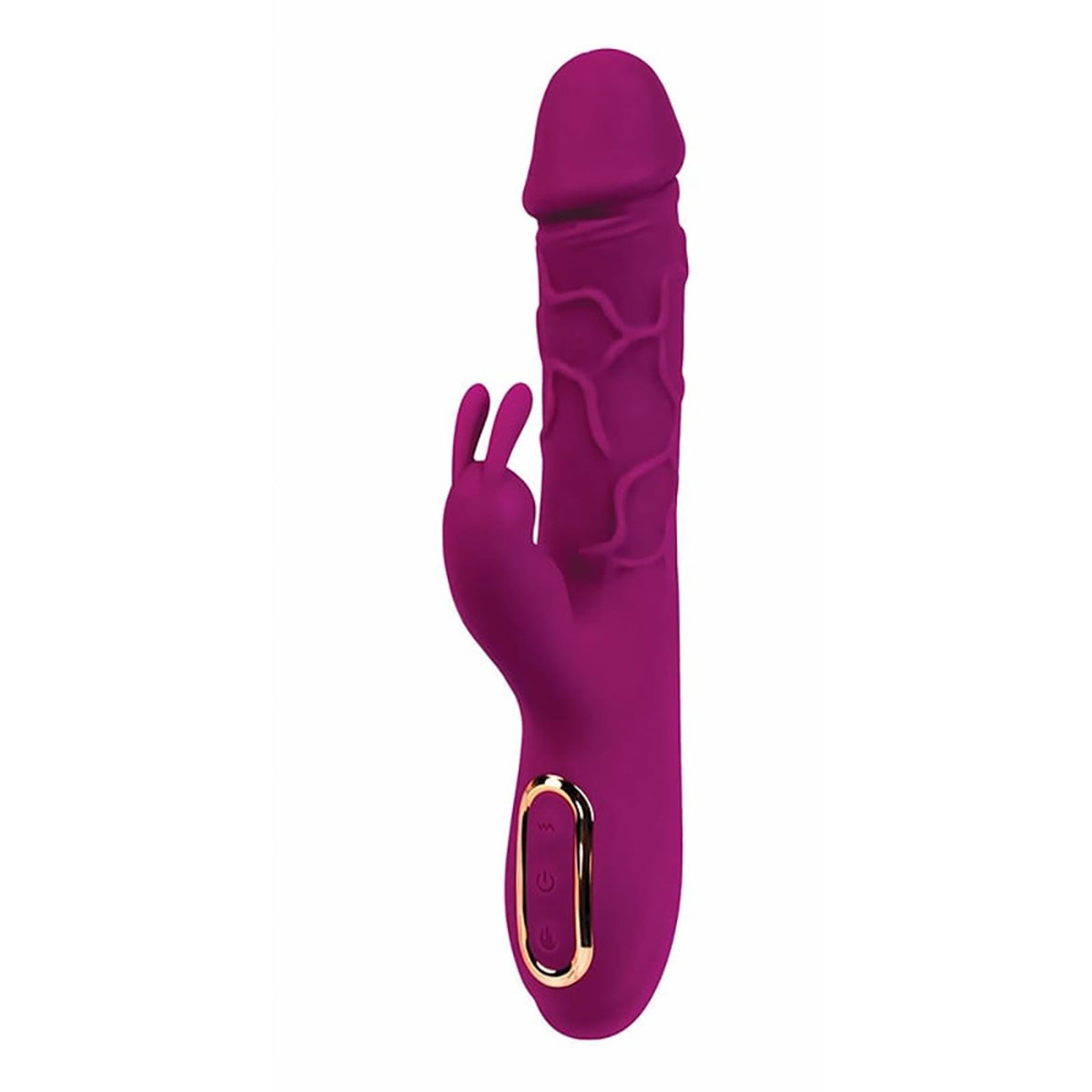 3-Wibrator króliczek silikonowy Fantasy z grzaniem 10 trybów USB 22 cm-3