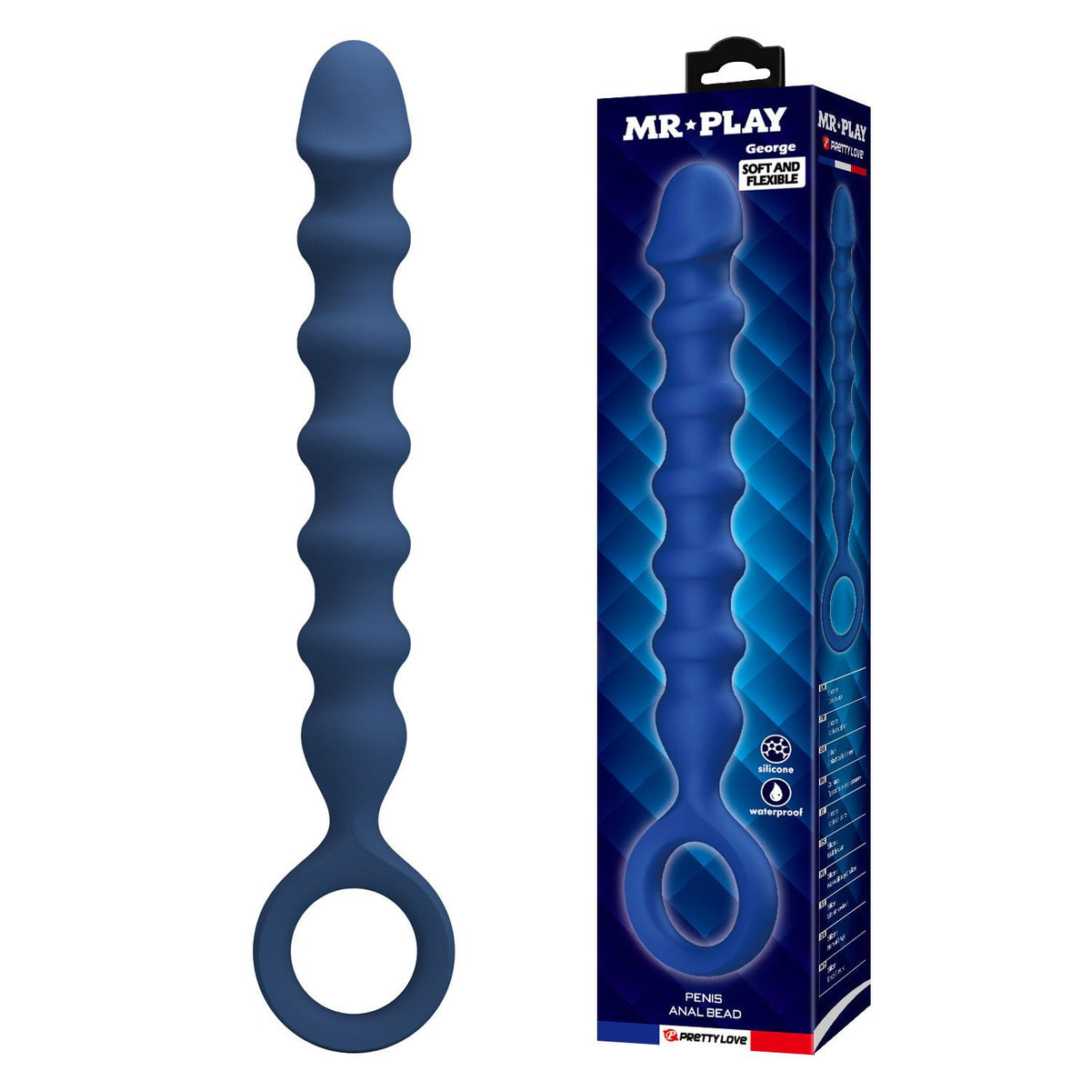 1-Pręt analny silikonowy Mr Play George 28 cm wodoodporny-1