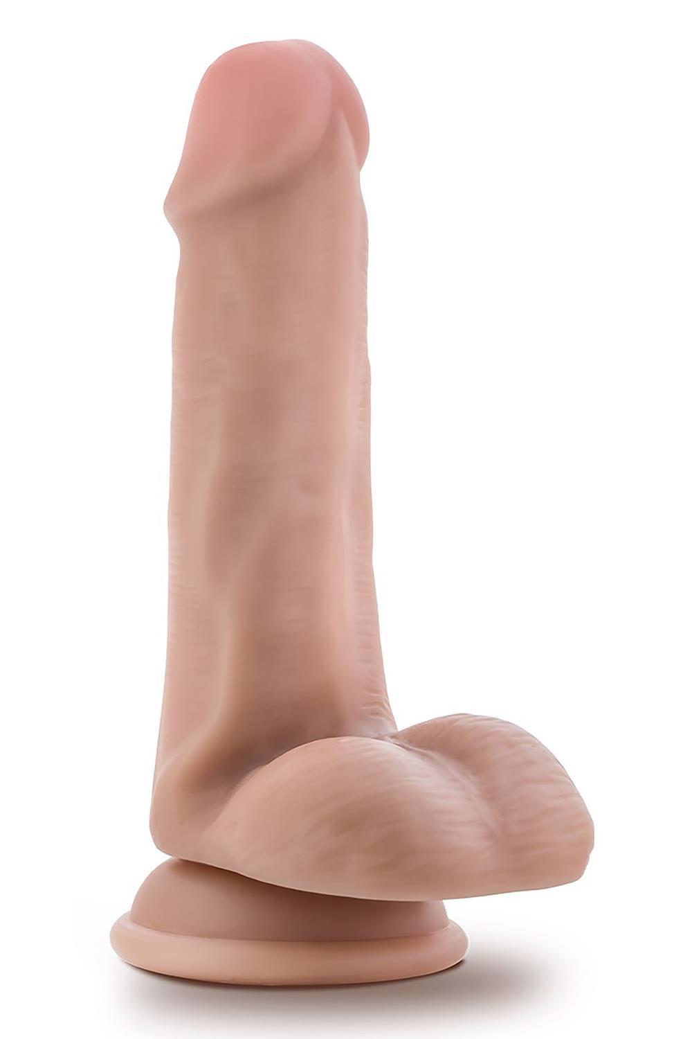 2-Dildo realistyczne Blush Dr Jeffrey z jądrami beżowe 16 cm-2
