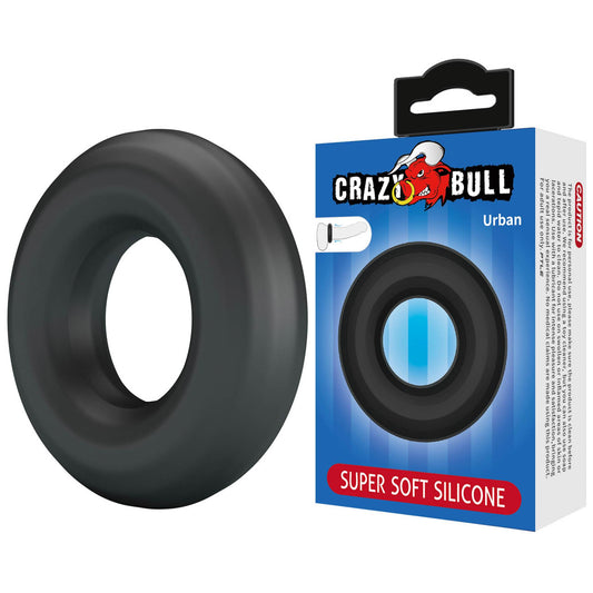 1-Supermiękki silikonowy pierścień erekcyjny Crazy Bull Urban-1