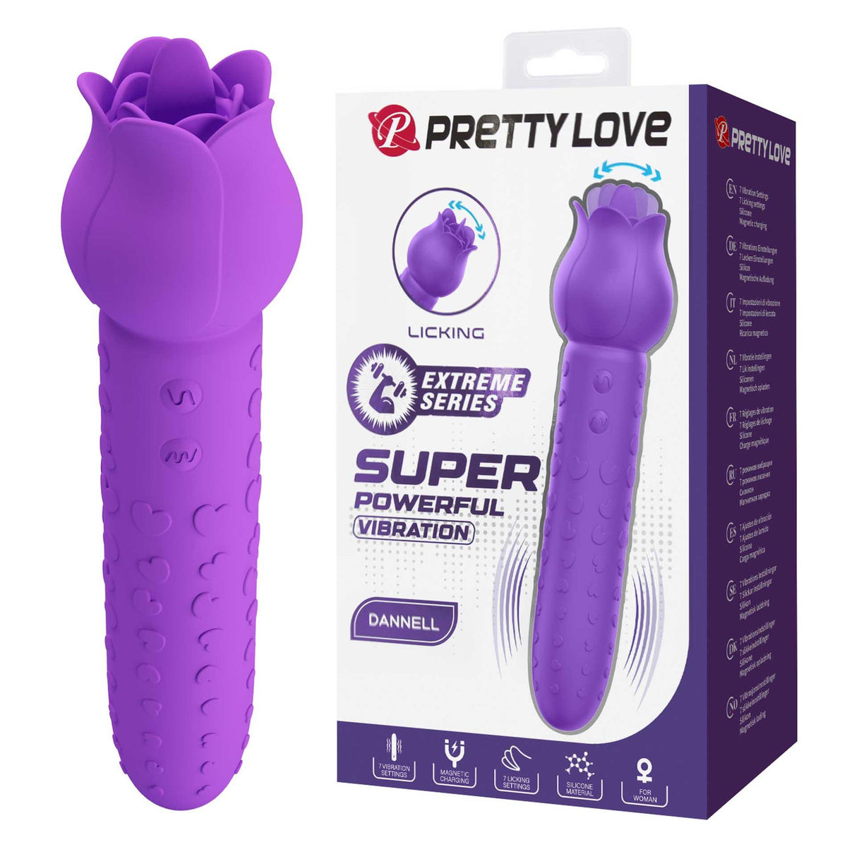 4-Wibrator stymulator łechtaczki Pretty Love Dannell Extreme-4
