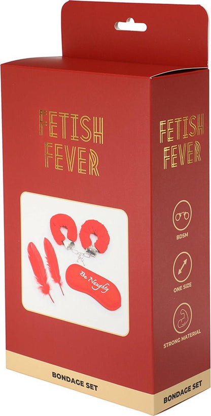 1-Zestaw bondage Fetish Fever czerwony 4 elementy-1