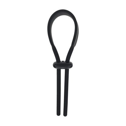 1-Pierścień erekcyjny Levelz regulowany silikonowy lasso czarny 14 cm-1
