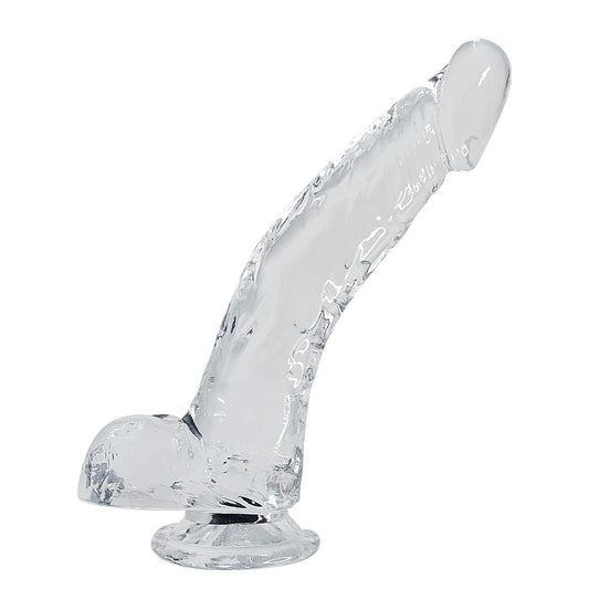 2-Dildo żelowe Stallion Alive przezroczysty 22 cm-2