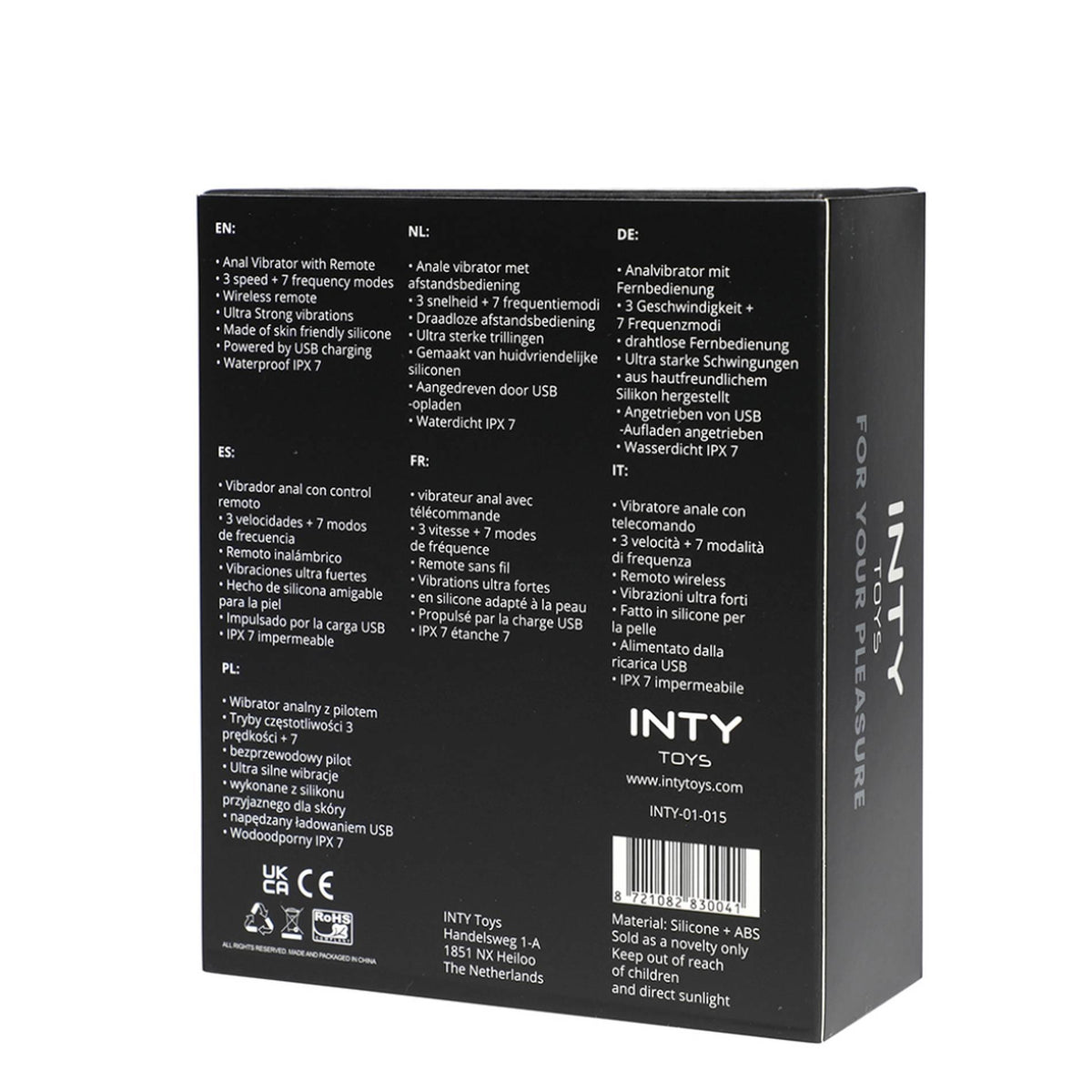 1-Wibrator analny INTY Toys Blade silikonowy USB z pilotem-1