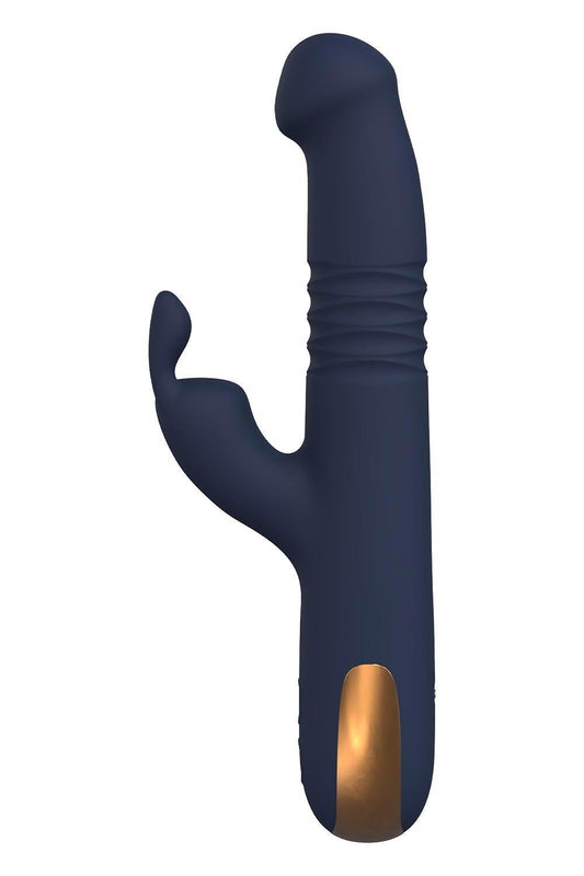 2-Wibrator króliczek Dreamtoys Goddess Phaedra ciemnoniebieski USB 22 cm-2