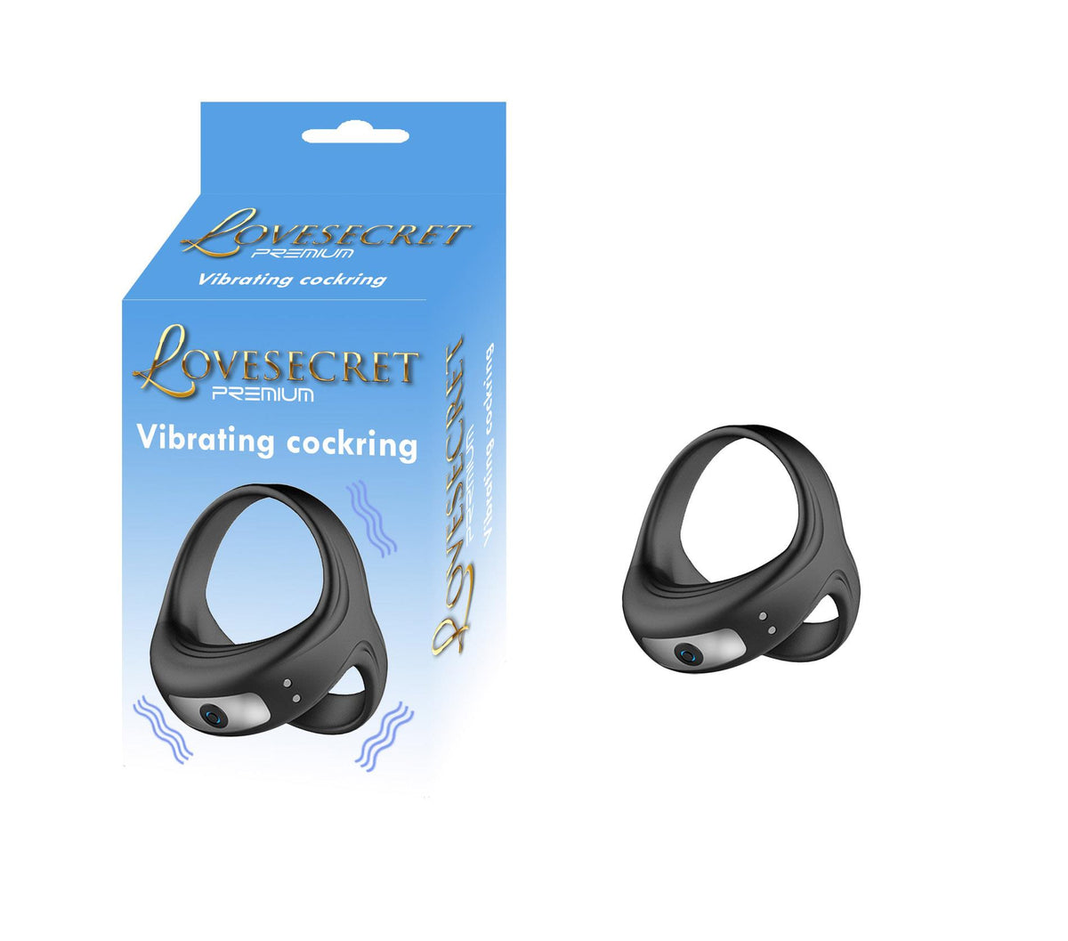 2-Wibrujący pierścień erekcyjny Lovesecret Premium silikonowy wodoodporny USB-2
