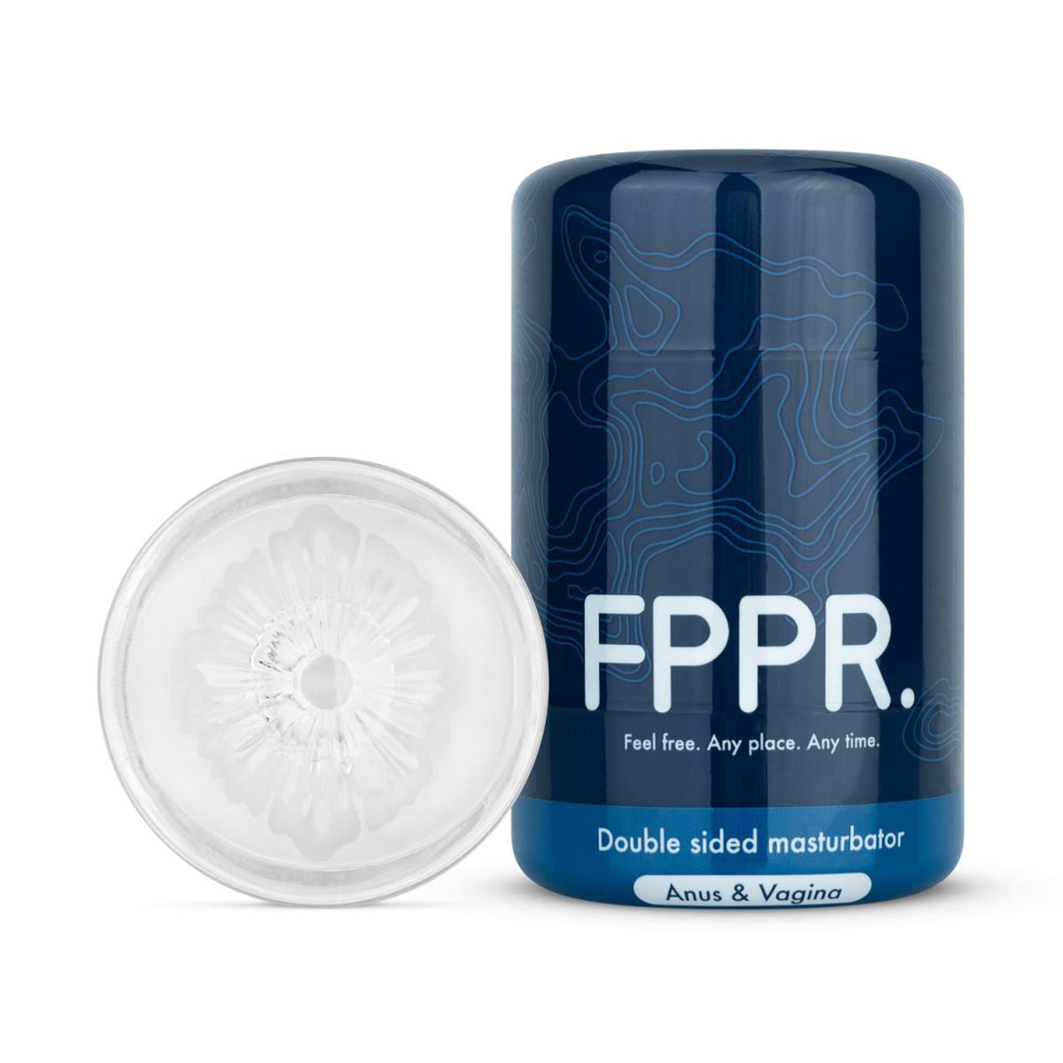 3-Masturbator dwustronny transparentny FPPR 11 cm-3