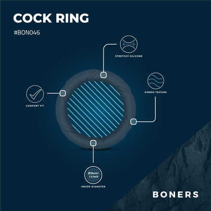 3-Pierścień erekcyjny elegancki Boners Ergo-3