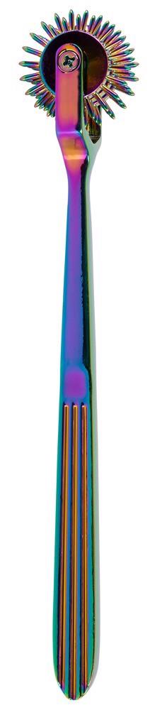 2-Wiatraczek BDSM potrójny tęczowy metalowy fetish Collection 18,5 cm-2