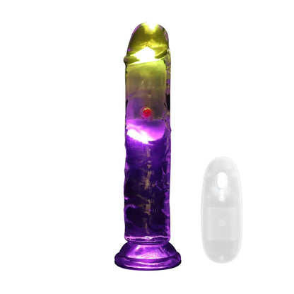 2-Wibrator realistyczny RealRock przezroczysty 20 cm-2